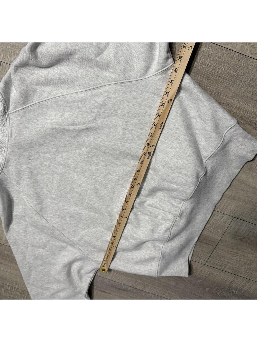 Champion Reverse Weave Hoodie Cable Knit Textured Gray W0164 Women Size XL - Picture 7 of 12